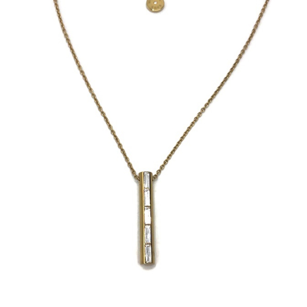 Michael Kors Black Tie Affair Gold-Tone Crystal Barrel Pendant Necklace - Picture 7 of 9